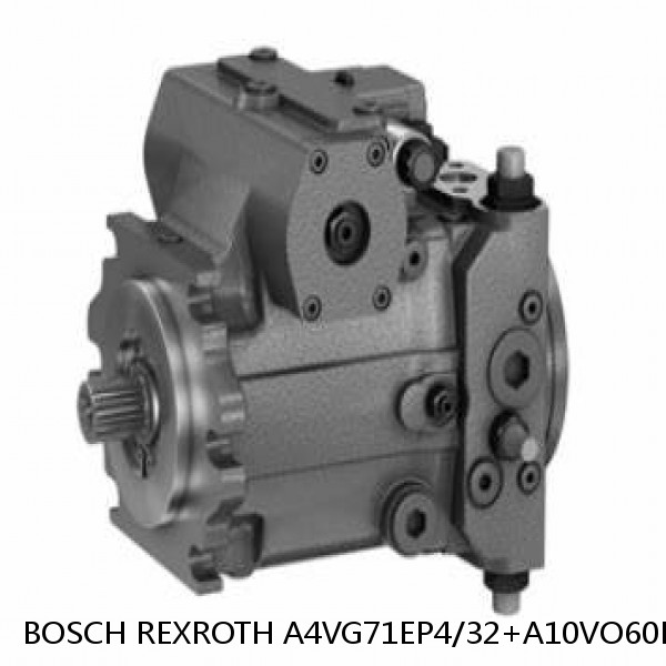 A4VG71EP4/32+A10VO60DFR1/52 BOSCH REXROTH A4VG VARIABLE DISPLACEMENT PUMPS #1 image